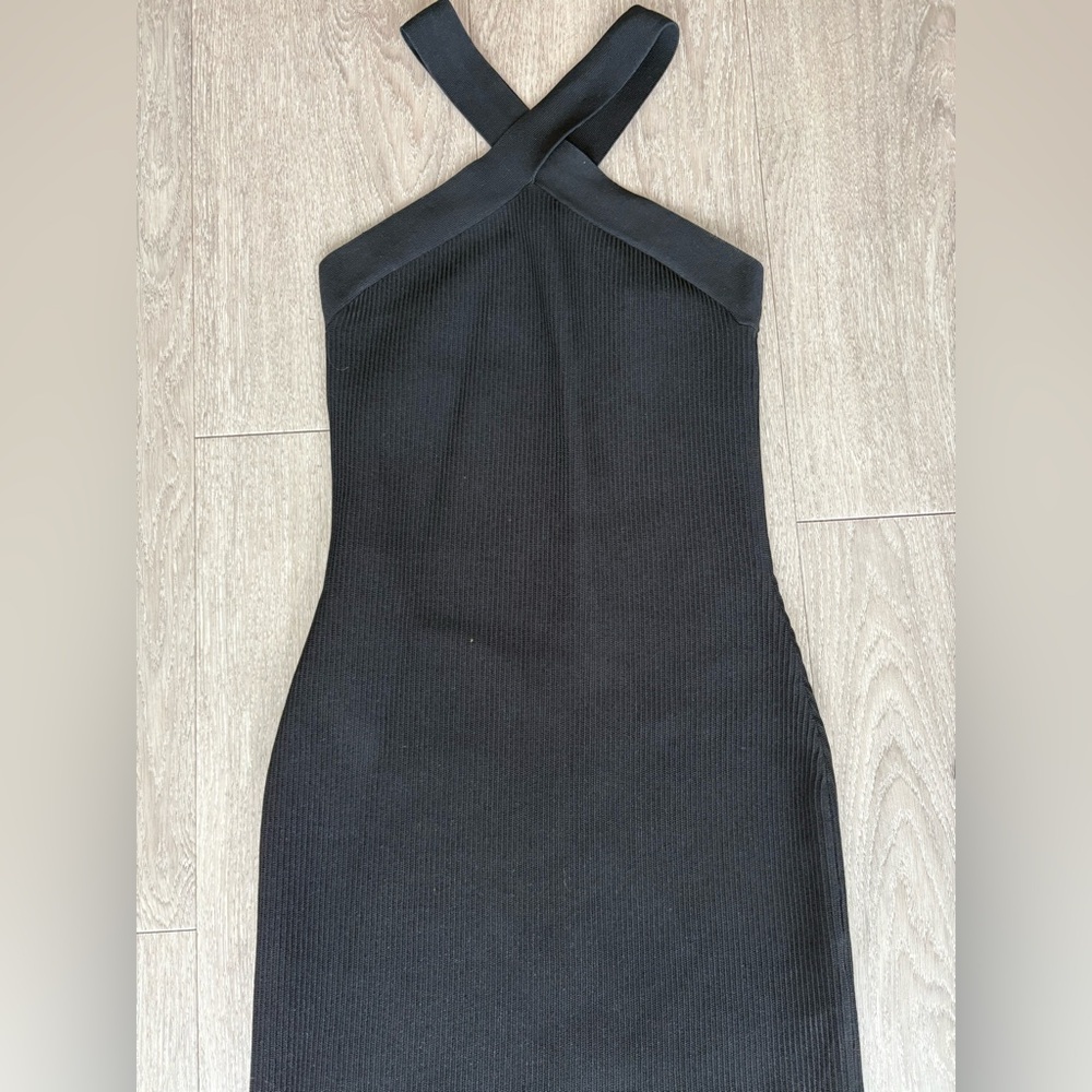 Babaton Black Strapless Dress
